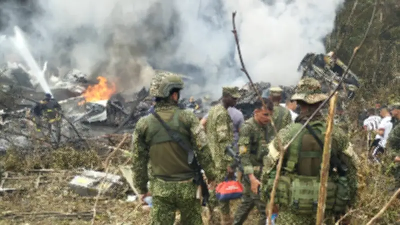 Tragedia aérea en Colombia: 34 fallecidos tras accidente de avión militar Hércules