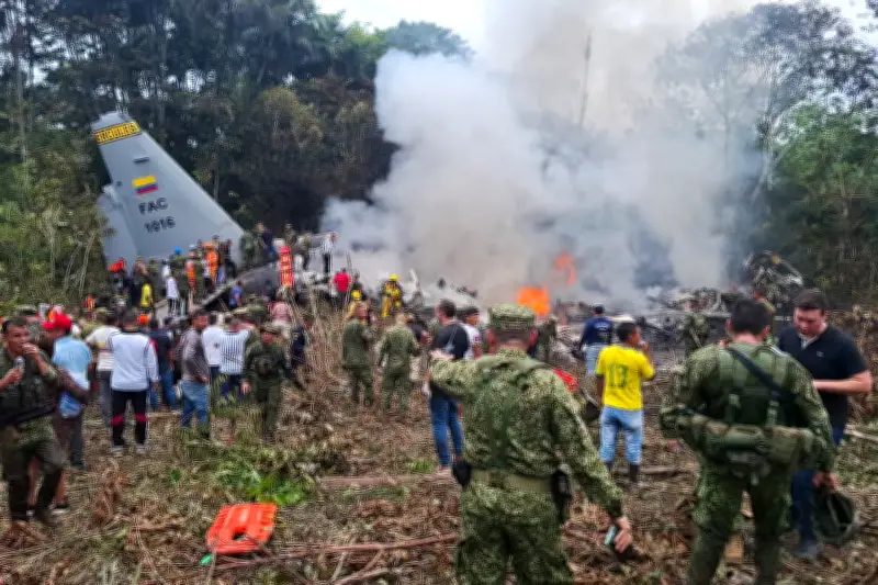 Tragedia Aérea en Colombia: Avión Militar Hércules C-130 deja 66 fallecidos y 57 heridos en Putumayo