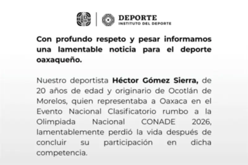 Tragedia en el ciclismo: Muere joven atleta durante selectivo para la Olimpiada Nacional