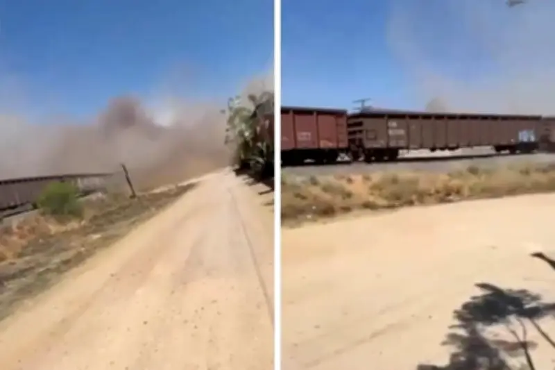 Tren de carga se descarrila en Aguascalientes, sin reporte de víctimas