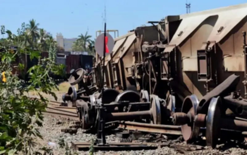 Tren de Granos se Descarrila en Culiacán Sin Reporte de Lesionados