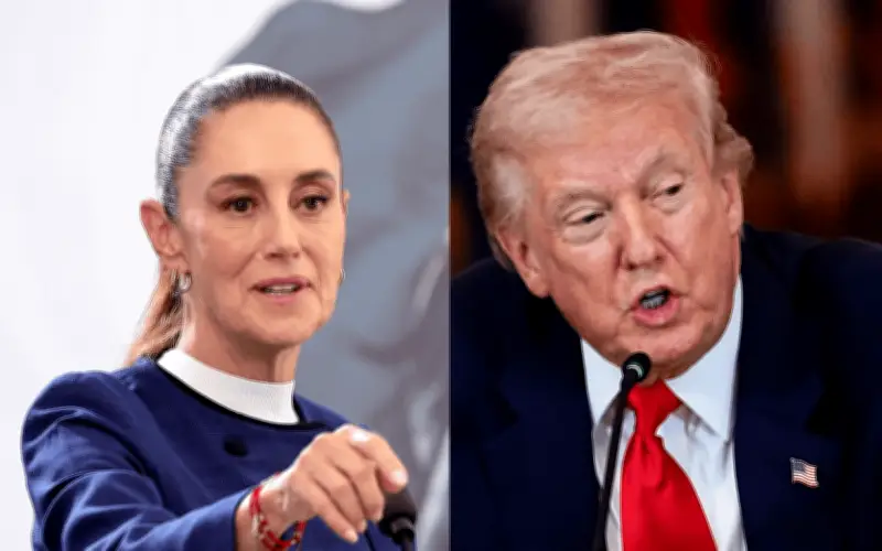 Trump afirma que el problema de los cárteles 'se resume a México' y revela rechazo de Sheinbaum