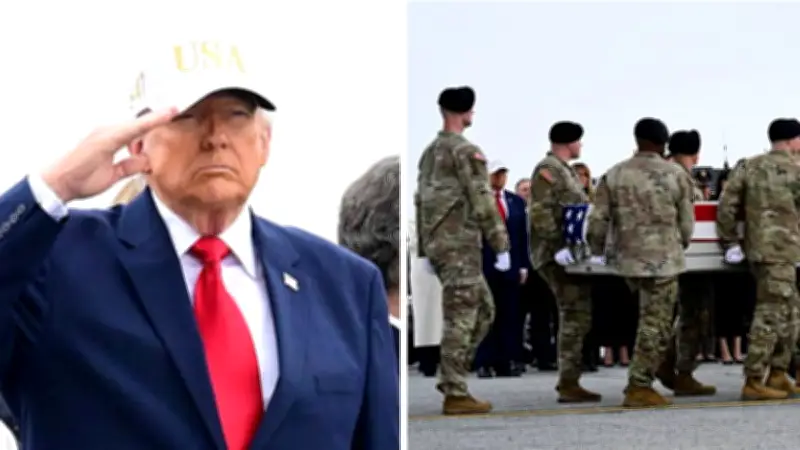 Trump encabeza ceremonia fúnebre por aviadores caídos en Irak durante Operación Furia Épica