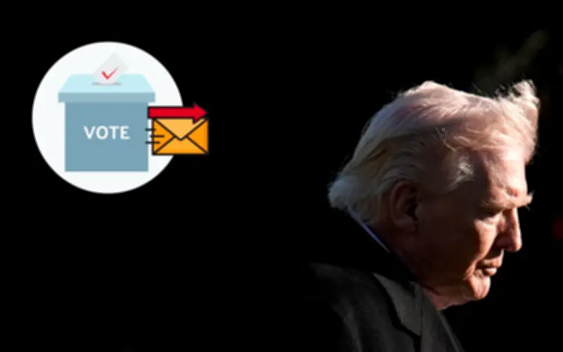 Trump vota por correo pese a calificarlo como fraude electoral en Estados Unidos