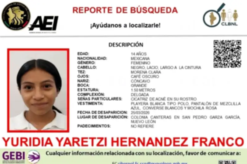 Vecinos de Jalisco Inician Búsqueda de Adolescente Desaparecida en la Región