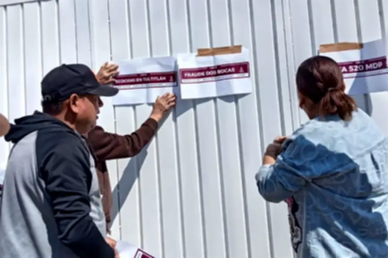 Vecinos de la Colonia 4T renombran calles en protesta contra el gobierno