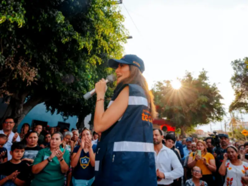 Vero Delgadillo inaugura rehabilitación de calles en El Zalate con inversión de 16.7 millones