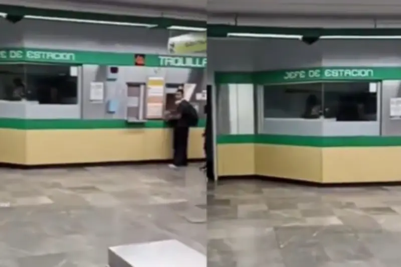 Video muestra a jefe de subestación del Metro en presuntos actos íntimos dentro de instalaciones