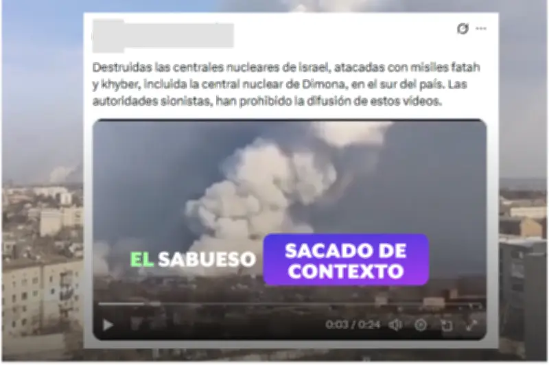 Video viral de explosión ucraniana de 2017 se difunde como ataque iraní a Israel