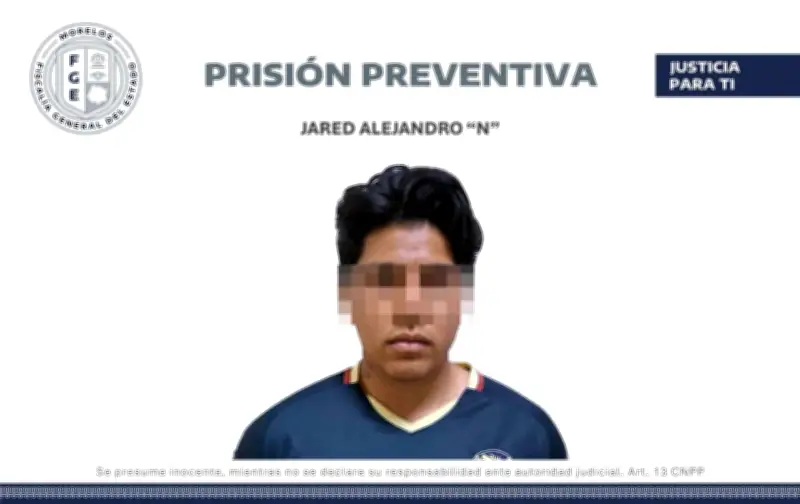 Vinculan a Jared Alejandro 'N' por feminicidio de Kimberly Joselin en Morelos