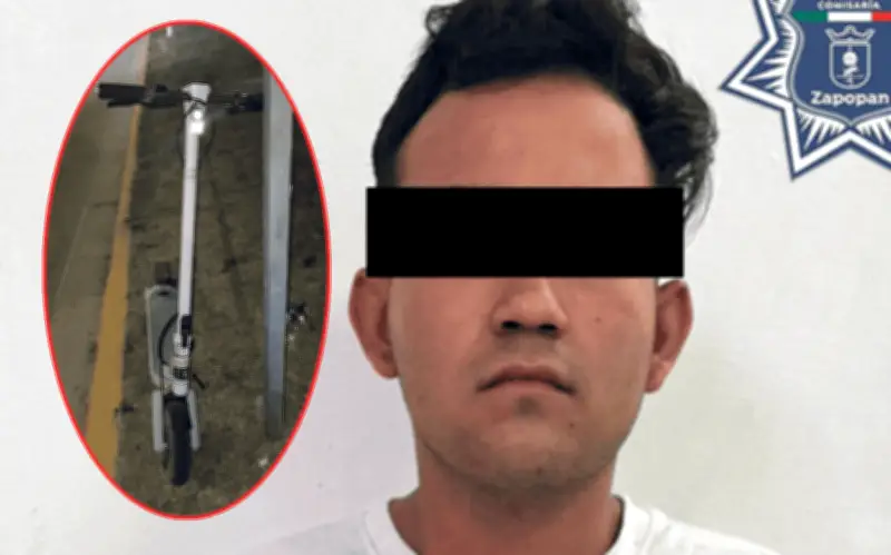 Vinculan a proceso a hombre por robo de patín eléctrico en Zapopan, Jalisco