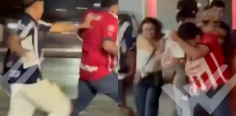 Violencia en Liga MX: Aficionados de Monterrey persiguen y golpean a seguidor de Chivas