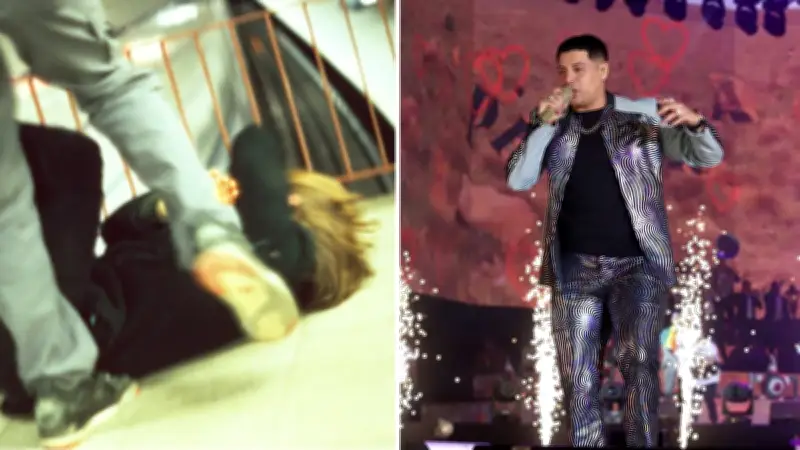 Violenta pelea en concierto de Grupo Firme en Honduras: mujer cae de gradas