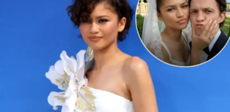 Zendaya reacciona con humor a fotos falsas de su boda con Tom Holland generadas por IA