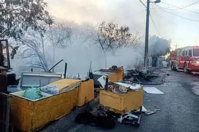 Hombre fallece calcinado en incendio de vivienda en Monterrey
