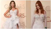 Alfombra Roja Oscar 2026: Nikki Novak y Odessa Rae Brillan en Vestidos Blancos