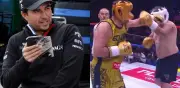 Checo Pérez reacciona con risas al nocaut de Adame sobre Trejo en Ring Royale 2026