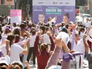 Clase Masiva de Karate para Mujeres en Puebla Fortalece Habilidades Físicas y Emocionales