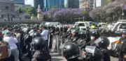 Conductores de Uber paralizan Reforma y Florencia en protesta por comisiones excesivas