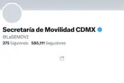Cuenta oficial de X de la Semovi presenta fallas técnicas en la Ciudad de México