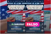 Desmienten videos virales: Trump no eliminó la visa estadounidense para sustituirla por green card
