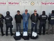 Detienen a 3 de célula 'Cabrera Sarabia' con 50 kilos de metanfetamina en GAM