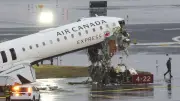 Difunden nuevas imágenes del avión de Air Canada tras trágico choque en Nueva York
