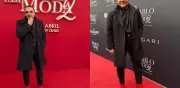 Esteban Macías deslumbra con tacones rojos en alfombra de El diablo viste a la moda 2