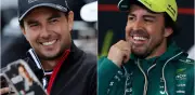 Fernando Alonso saluda irónicamente a 'Checo' Pérez en GP de China tras fallas mecánicas