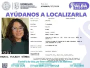 Fiscalía de Morelos activa protocolo de búsqueda por desaparición de Karol Toledo Gómez