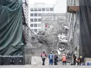 Fiscalía investiga a empresa por derrumbe en demolición de edificio en San Antonio Abad