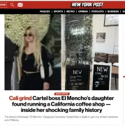 Hija de 'El Mencho' dirige cafetería en California según revelación del New York Post