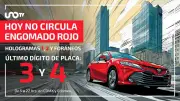 Hoy No Circula Miércoles: Restricción para Autos con Engomado Rojo y Placas 3 y 4 en CDMX y Edomex