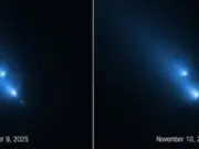 Hubble capta en tiempo real la fragmentación del cometa K1, un evento astronómico extraordinario
