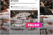 Imagen viral de funeral en Irán es falsa: Fue generada con inteligencia artificial