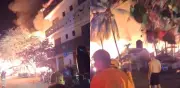 Incendio devasta más de 60 cabañas y negocios en Playa Zicatela, Oaxaca
