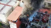 Incendio en joyería de Xilitla moviliza a cuerpos de emergencia y voluntarios