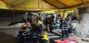 Intensifican rescate en mina de Sinaloa con más de 300 elementos y 42 unidades operativas