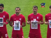 Irán protesta con imágenes de víctimas en partido amistoso ante Costa Rica en Turquía