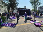 La marea morada inunda el Metro de CDMX en la histórica marcha del 8M