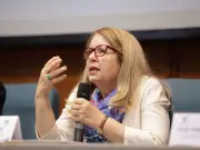 Ministra Ortiz defiende reforma judicial ante estudiantes de Columbia