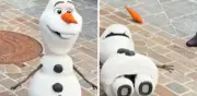 Robot de Olaf se desploma en Disneyland París: falla animatrónica sorprende a visitantes