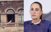 Sheinbaum evita abordar video viral de mujer en balcón de Palacio Nacional