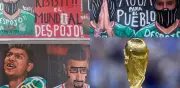 Vandalizan mural del Mundial 2026 cerca del Estadio Azteca en protesta contra la FIFA