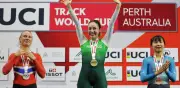 Yareli Acevedo triunfa en Australia con oro en Copa del Mundo de ciclismo de pista