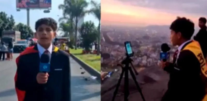 Adolescente peruano narra final de Libertadores desde cerro tras viaje épico de 18 horas