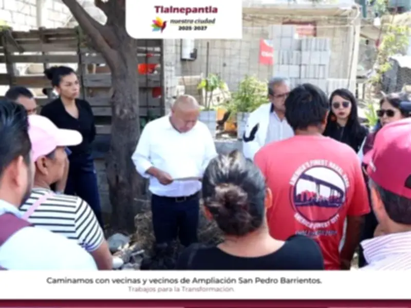 Alcalde de Tlalnepantla atiende peticiones ciudadanas en San Pedro Barrientos