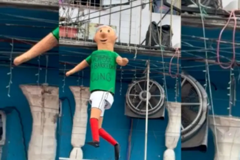 Alistan Quema de Judas con Efigie de AMLO en el Barrio de La Merced