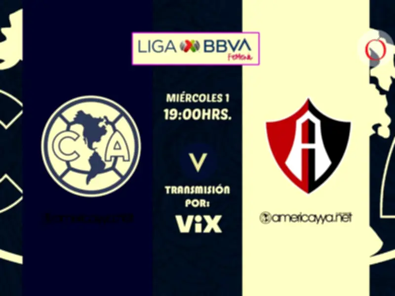 América Femenil vs Atlas: Horario, Canal y Transmisión en Vivo del Clausura 2026