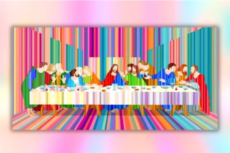 Artista Mexicana Reinterpreta 'La Última Cena' con Elementos Contemporáneos y Críticas Sociales